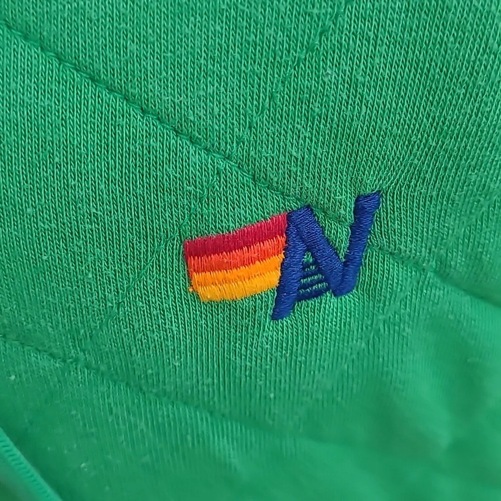 AVIATOR NATION Logo Green Quilted Mens XL Full Zip Hoodie Sweatshirt Jacket‎ - Picture 4 of 8